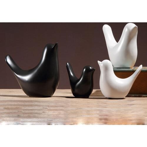 Hot Home Furnishing Weeding Gift Desktop Accessories Lucky Peace European Ornament Resin Bird Decoration Figurines