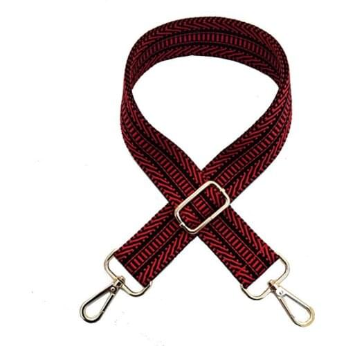 Fashion Luxury Color Shoulder Straps Diagonally Single Shoulder Womens Bag Straps Ethnic Style Belt Contrast Stripe Bag Obag