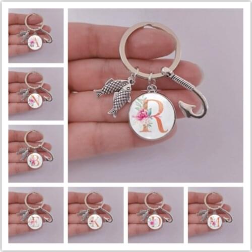 2021 Fashion Fishing Expert Keychain personalise Fish Hook Key Chain Silver Color Fisherman I Love Fishing Fish Pendant Key Ring