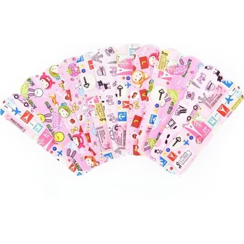 50pcs Waterproof Breathable Cute Cartoon Band Aid Hemostasis Adhesive Bandages First Aid Emergency Kit For Kids Children