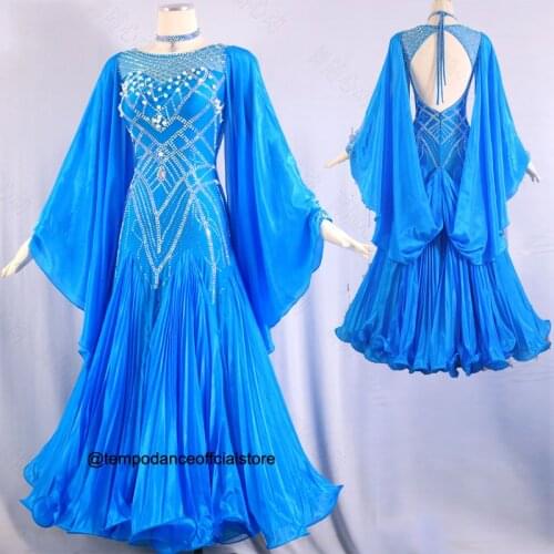 Ballroom Competition Dance Dresses Lady 2019 New High Quality Flamenco Waltz Dancing Skirt Womens Standard Ballroom Dress