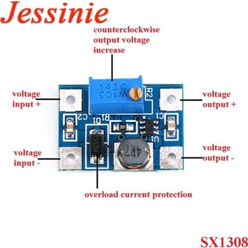 DC-DC 2-24V to 2-28V SX1308 Step Up Adjustable Power Supply Module Step-Up Boost Converter for DIY Kit SOT23-6 B628 SOT-23 SOT23