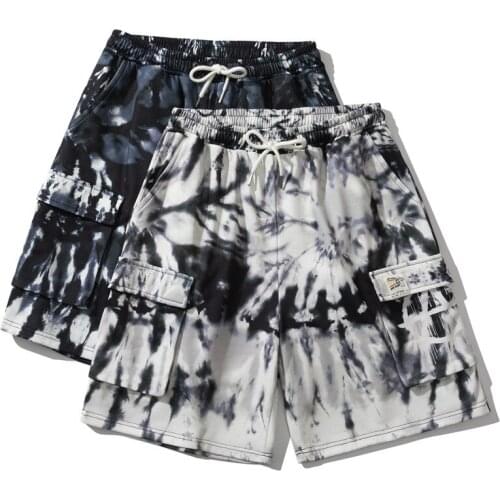 Summer cargo shorts men jogging Streetwear fashion Printed basketball Hip hop shorts male boys shorts