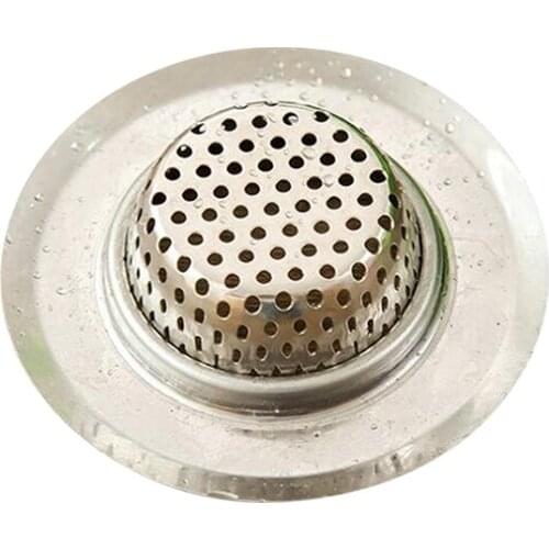 Floor Drain Kitchen Food Slag Bathroom Mesh Stainless Steel Sink Filter Strainer Cleaner Hair Catcher Stopper Drain Plugs