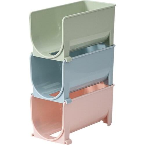 Beverage Cans Storage Fixed Shelf U-Shaped Stackable Wine Rack For Fridge Drinks Storage Organizer Cola Beer Storage Rack