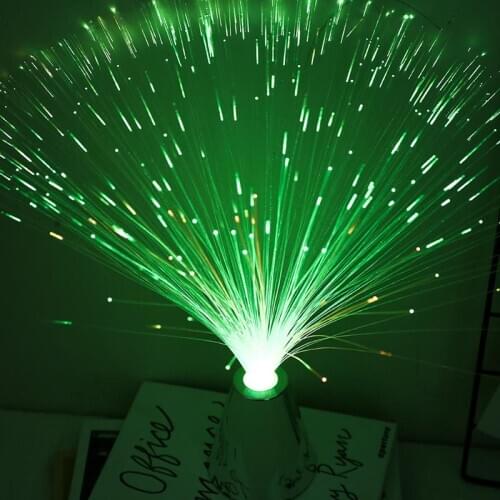 LED Optic Fiber Flower Light Star Sky Shaped Colorful Festival Atmosphere Night Lamp Party Valentine Wedding Home Decoration