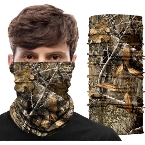 Tactical Army Neck Gaiter Hunting Headgear Camo Bandana Tube Buff Half Mask Opaska Military Multi Scarf Sport Headband Balaclava