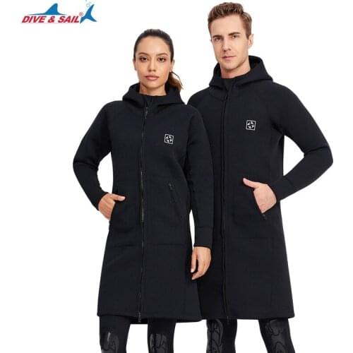 3mm Hooded Diving Windbreaker Male Sun Protection Warm Snorkeling Jacket Female Cold-proof Diving Suit