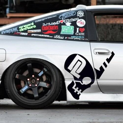 For 2x Living Dead Division Skull Thunderbolt Mobile Suit Gundam Zeon Vinyl Sticker