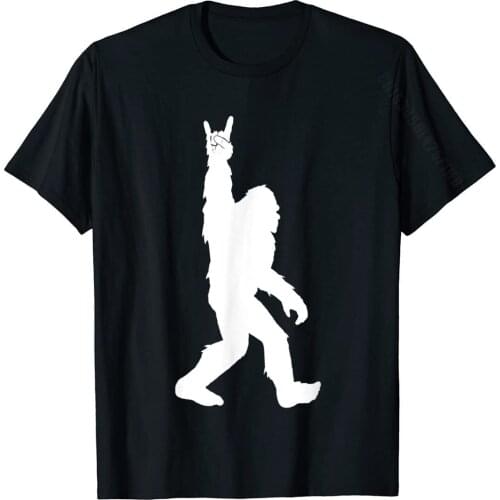 Funny Bigfoot Rock And Roll Tshirt For Sasquatch Believers T-Shirt Brand New Men T Shirt Normal Tees Cotton Printed On