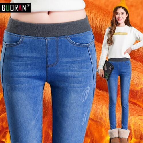 WOMEN JEANS 2017 Fashion High Waist Casual Denim skinny stretch Pant Femme Pencil Jeans Trousers Female Plus Big Size 26-34