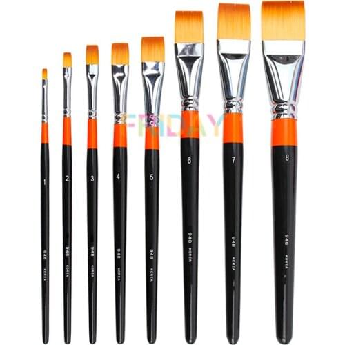 1Pcs Artist Nylon wool Watercolor Paint Brush for Water Color Acrylic Painting Drawing School Art Supplies