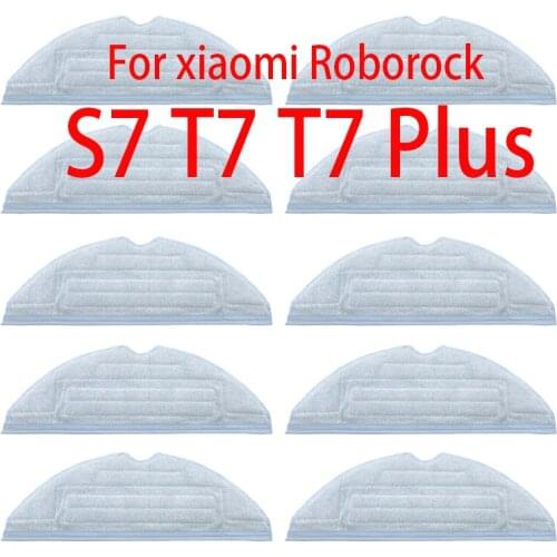 10PCS Mop Cloth For xiaomi Roborock S7 T7 T7 Plus Vacuum Cleaner Accessories Replacement Mop Cloth