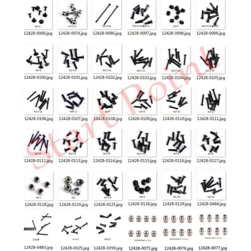 12428 12423 Include All Screws Ball Head Round Head Screw Spare Parts For WLtoys 12428 12423 R/C Truck Model Car