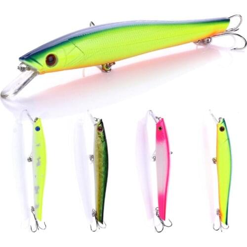 18g 14.5cm Minnow Fishing Lures Wobbler with Treble Hooks Crankbait Hard Lure Dving 0.6-1.8M