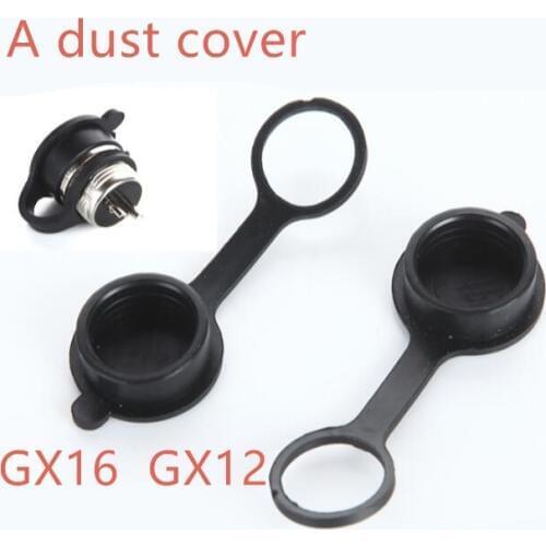 5PCS GX12/GX16 aviation plug Plastic dust cover Connector shield Rubber Dust Shutter