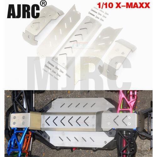 AJRC RC car TRAXXAS 89076-4 1/10 4s maxx bumper Chassis Armor Protection Skid Plate for Traxxass xmaxx option upgrade