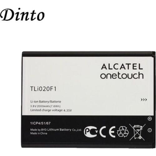 Dinto 1pc 2000mAh TLI020F1 TLI020F2 Mobile Phone Battery for Alcatel One Touch Pop C7 OT-7040 OT-7041 for TCL J720 J720T J726T