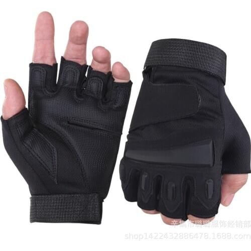 Army Tactical Fingerless Gloves Men Anti-Skid Half Finger Combat Gloves Military Shooting Mittens Male SWAT Fighting rekawiczki