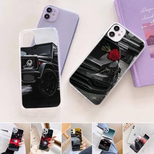 Sports Cars Male Men Phone Case For iphone 12 11 mini x xs xr pro max 8 7 6s 6 5 5s 5c se plus Transparent soft