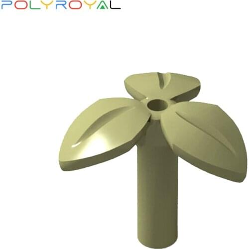 POLYROYAL Building Blocks parts Clover flowers plants potted 10 PCS MOC Compatible With brands toys for children 37695