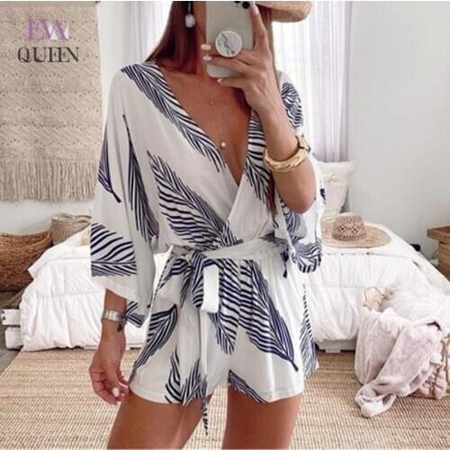 Evaqueen Women's Jumpsuits With Print