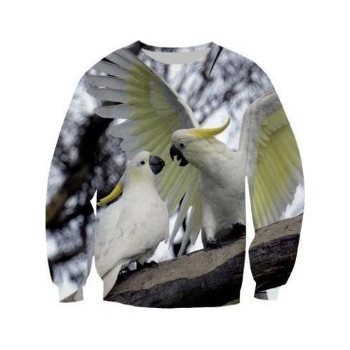 Parrot T Shirt Men Flower hoodies Hip Hop bird 3d Print sweatshirt Cool Men women Clothing Casual Tops sweatshirt shirt