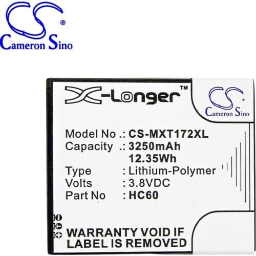 CameronSino for MOTOROLA Moto C Plus Moto C Plus Dual SIM XT1723 XT1724 XT1725 HC60 battery