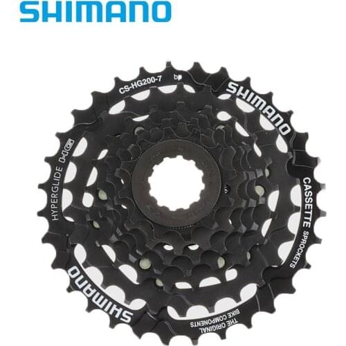 SHIMANO MTB Bicycle Freewheel CS-HG200-7/8 Cassette Bike Flywheel Cassettes 12-14-16-18-21-24-28-32T 7S/8S Speed Bike Parts