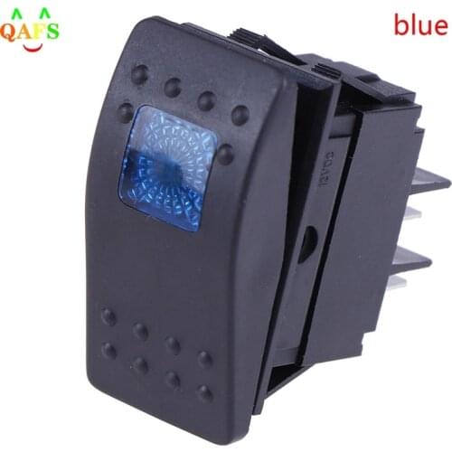12v/35A Car Boat Marine Rocker Switch Button LED Light Lamp 4pin Switch Waterproof Bar Rocker Toggle Switch