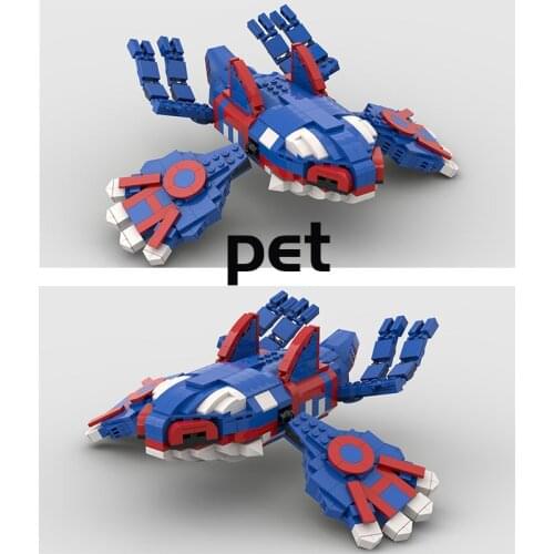 MOC Building Block Maker Anime Game Classic Figures Sea Pet Creative Assembly Model Kids Toy DIY Build Brick Birthday Gifts