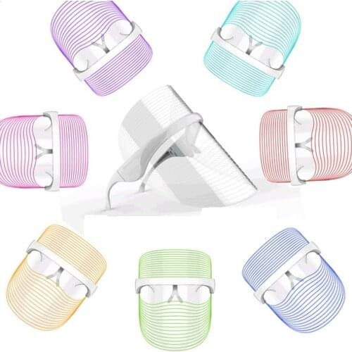 7 Color Light Facial LED Beauty Mask Skin Rejuvenation Device Spa Tighten Photon Treatment Skin Care Wrinkle Acne Removal Face