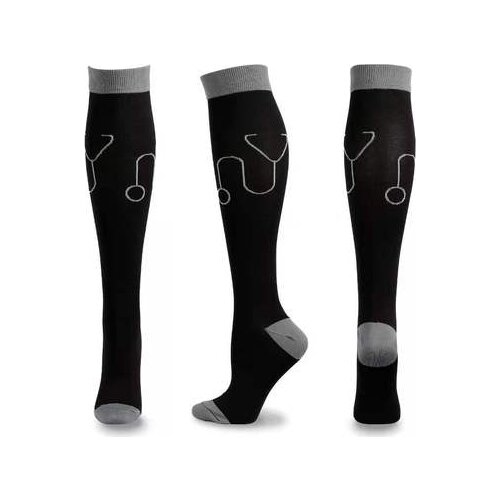 New Compression Socks Unisex Atheletic Outdoor Sport Crossfit Flight Travel Nurses Medical Men Women Black Compression Stockings