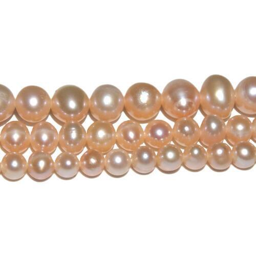 Wholesale 5-8MM 100% Irregular Natural Freshwater Pearl Beads Champagne Pearl Beads For Jewelry Making DIY Bracelet Necklace