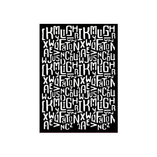 Letter Background Mask Stencil plastic graduation for diy scrapbook / album decoration embossed diy paper card c7