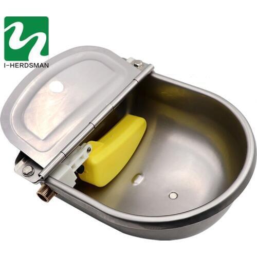 1 Pc Livestock Cattle Horse Drinker Bowl Stainless Steel Cow Automatic Waterer Outlet Float Bowl For Cattle Dog Sheep Farm Tools
