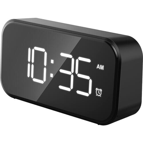 Stylish Full-Screen LED Digital Display Snooze Touch Alarm Clock Home Decor