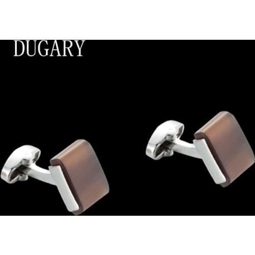 DUGARY Luxury shirt cufflinks for mens Brand cuff buttons cuff links gemelos High Quality Square wedding abotoaduras Jewelry
