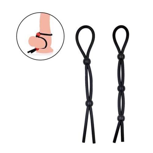 Sex Toys Adjustable Penis Ring Rope for Adults Men And Silicone Ejaculation Delay Cock Scrotum Ring Male Lasting Cockring