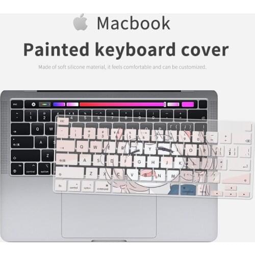 DIY Cute Cartoon Keyboard Cover Skin for Macbook Air Macbook Pro 13 15 16 17 A2141 A2337 A2338 A1502 Silicone Keyboard Skin