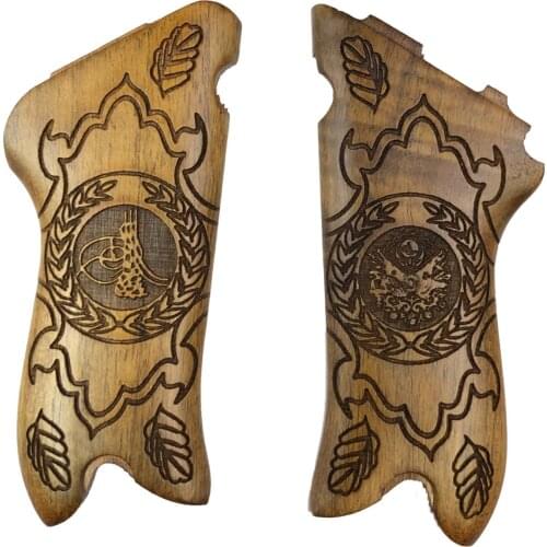 Luger P08 Compatible Roller Parabellum Laser Cut Ottoman Starboard and Tuğra Model Special Cut Grips