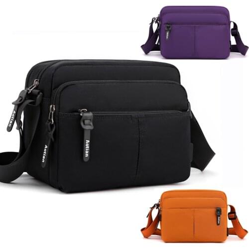 AOTIAN Brand Unisex Mens Shoulder Bag Man Business Boys Crossbody Bag Messenger Bag Nylon Light Male Purse Handbags