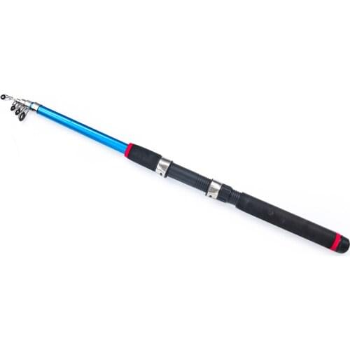 1.8m Telescopic Ice Fishing Rod Spinning Portable Fiber Glass Rod River Shrimp Carp Fishing Pole Winter Fishing Rod Tackle Pesca