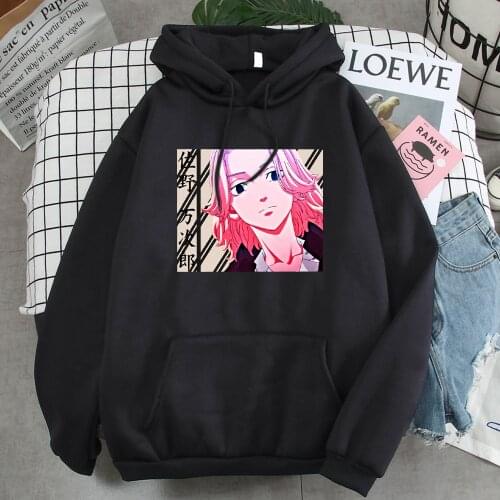 Hoodies Mikey Tokyo Revengers Anime Mens Hoodies Loose Streetwear Punk Man Sweatshirts Harajuku Fashion Men Casual Clothes