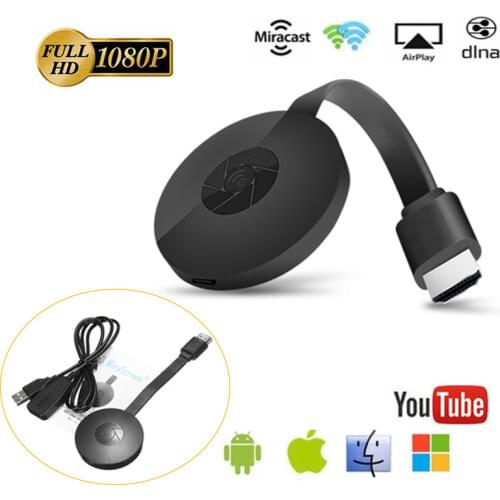 G2 WiFi MiraScreen TV Stick HDMI-compatible anycast Miracast DLNA Airplay Display Receiver Dongle Support Windows