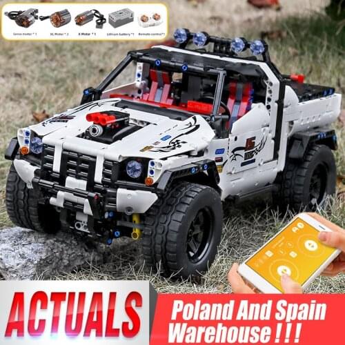 Mould King 18005 APP RC high-tech Car Toys Compatible Silver Flagship Off-Road Model Kits Building Blocks Kids Christmas Gifts