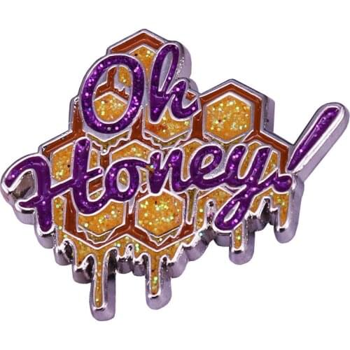Oh Honey Hard Enamel Pin and Brooch Inspired By Drag Queen Trixie Mattel LGBT Lapel Pin