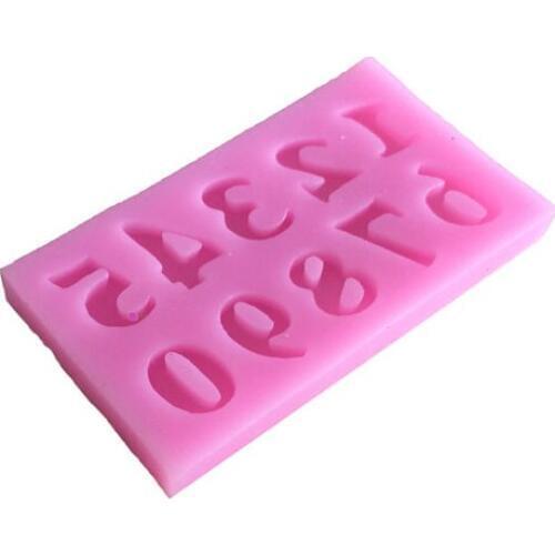 0-9 digital series silica gel sugar cake mold baking mold