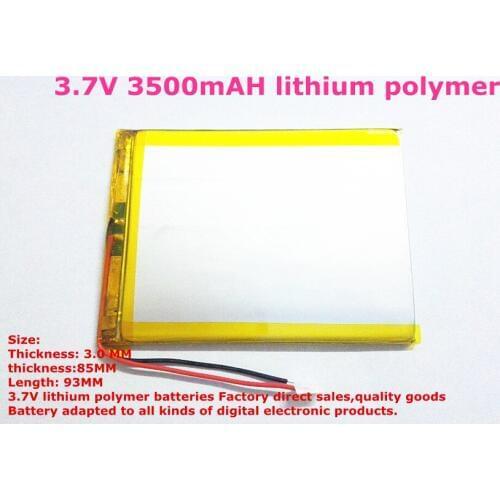 1PCS 3500mAH lithium polymer Universal 7 inch Tablet PC batteries batteries 308593