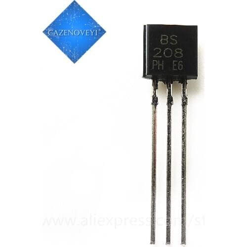 10pcs/lot BS250 = BS208 45V 0.23A 0.7W TO-92 In Stock